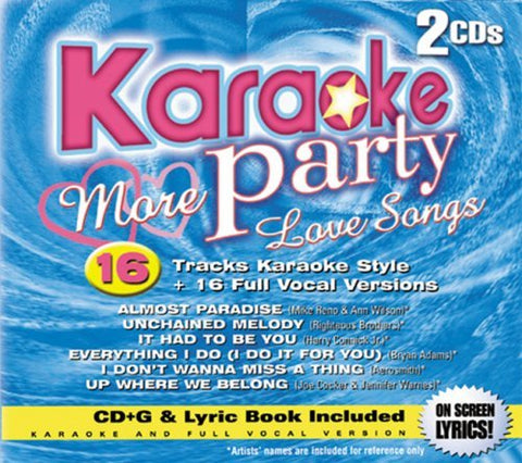 Karaoke Party – More Love Songs (16 tracks/2cd) (2-disc CD, EN)
