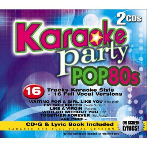 Karaoke Party – Pop 80's (16 tracks/2cd) (2-disc CD, EN)