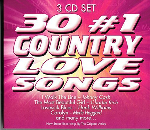 30 #1 Country Love Songs – Various Artists (3-disc CD, EN)