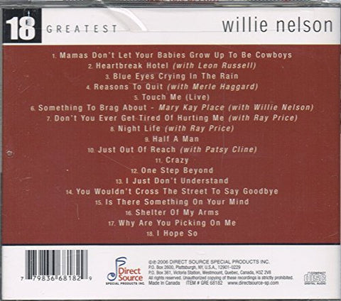 Willie Nelson – 18 Greatest Hits (CD, EN)