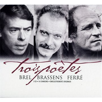 Jacques Brel / Georges Brassens / Léo Ferre – Trois Poètes (3-disc CD, VF)