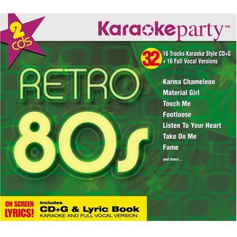 Karaoke Party – Retro 80's (32 tracks/2cd) (2-disc CD, EN)
