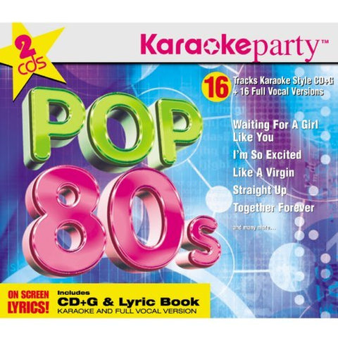 Karaoke Party – Pop 80's (32 tracks/2cd) (2-disc CD, EN)