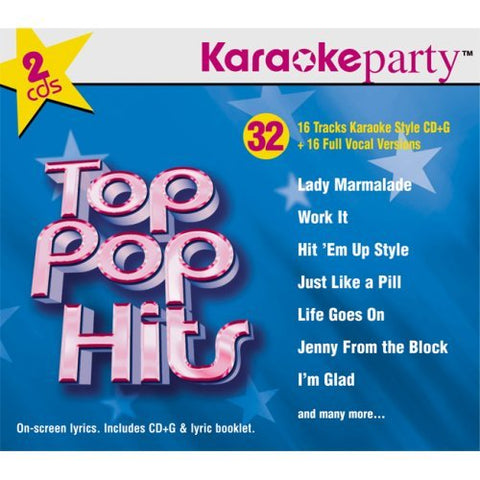 Karaoke Party – Top Pop Hits (32 tracks/2cd) (2-disc CD, EN)