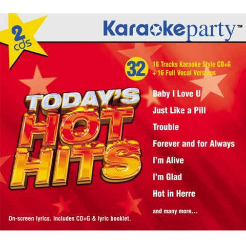 Karaoke Party – Today's Hot Hits (32 tracks/2cd) (2-disc CD, EN)