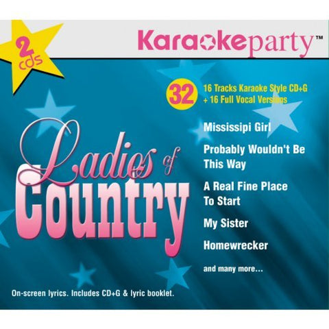 Karaoke Party – Ladies Of Country (32 tracks/2cd) (2-disc CD, EN)