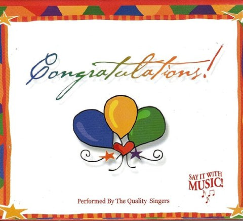 Congratulations! Music To Celebrate – Performed By The Quality Singers (CD, EN) — cover