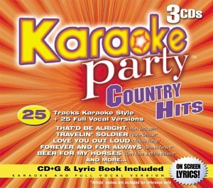Karaoke Party – Country Hits (25 tracks/3cd) (3-disc CD, EN) — cover