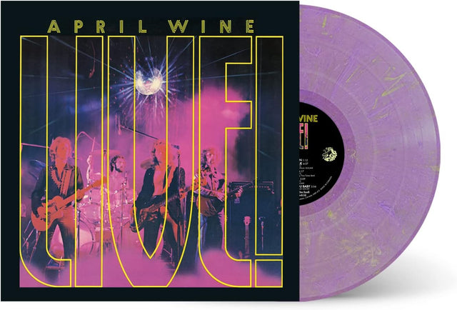 April Wine - Live!  (Purple With Yellow Specs Vinyl)