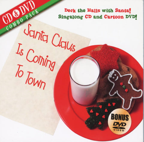 Santa Claus Is Coming To Town – Singalong CD & Cartoon DVD (2-disc CD + DVD, EN)