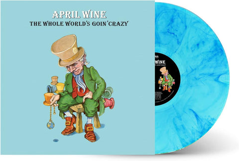 April Wine - The Whole World's Going Crazy (Clear Green With Sky Blue Swirl Vinyl)