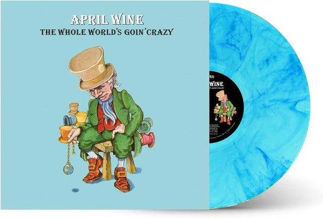 April Wine - The Whole World's Going Crazy (Clear Green With Sky Blue Swirl Vinyl)