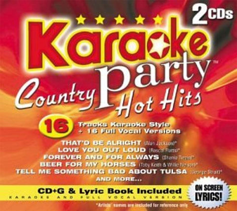 Karaoke Party – Country Hot Hits (16 tracks/2cd) (2-disc CD, EN) — cover