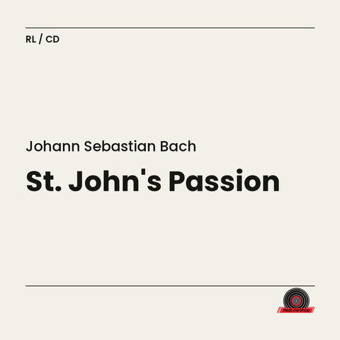 Johann Sebastian Bach – St. John's Passion (CD, EN)