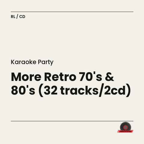 Karaoke Party – More Retro 70's & 80's (32 tracks/2cd) (2-disc CD, EN)