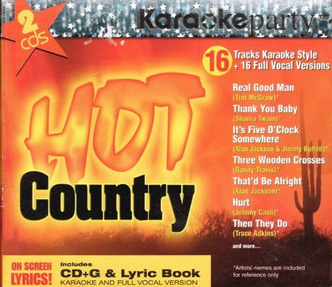 Karaoke Party – Hot Country (16 tracks/2cd) (2-disc CD, EN)