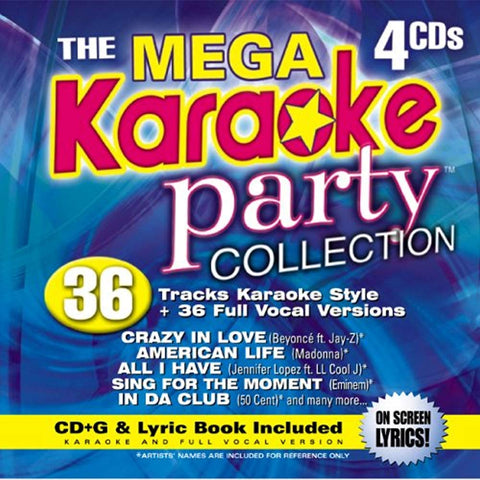 Karaoke Party – Mega Collection (36 tracks/4cd) (4-disc CD, EN) — cover