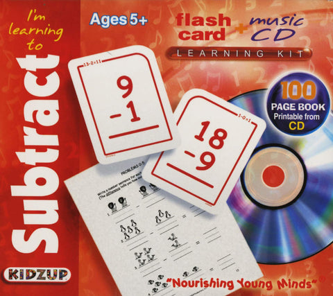 I'M Learning To Subtract – Flash Card & Music CD (CD, EN) — cover