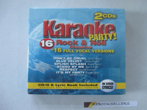 Karaoke Party – Rock & Roll Classics (16 tracks/2cd) (2-disc CD, EN) — cover
