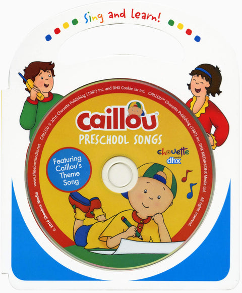 Caillou – Preschool Songs (CD + livre, EN) — cover