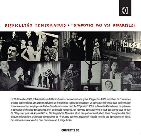 Difficultes Temporaires – Artistes Varies (2-disc CD, VF)