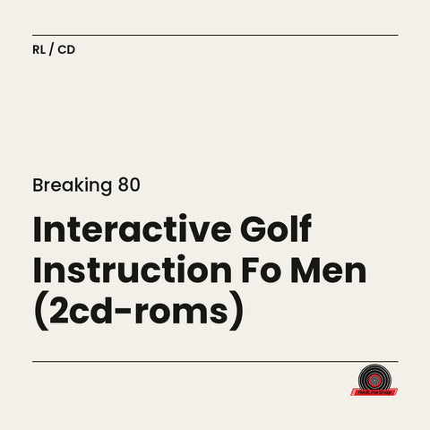 Breaking 80 – Interactive Golf Instruction Fo Men (2cd-roms) (2-disc CD, EN)