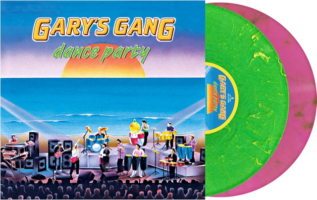 Gary's Gang - Dance Party (Florescent Green With Yellow & Purple With Green Swirls 2 LP)