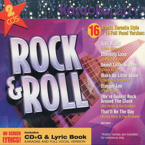 Karaoke Party – Rock & Roll (16 tracks/2cd) (2-disc CD, EN) — cover