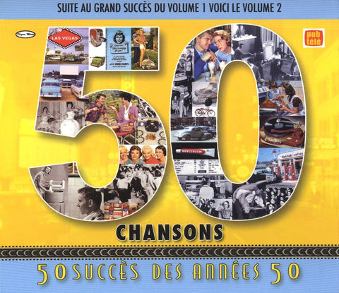 50 Succès des Années 50 – Volume 2 (2-disc CD, VF) — cover