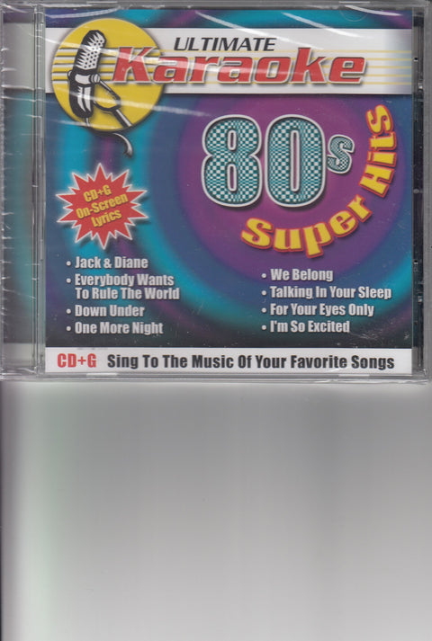 Ultimate Karaoke – 80's Super Hits (CD, EN) — cover