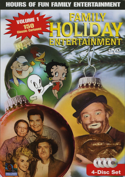 Family Holiday Entertainment – 150 Cartoon Classics Vol.1 (4dvd) (MC-8563/MC-8886) (4-disc DVD, EN) — cover