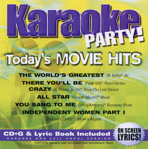 Karaoke Party – Today's Movie Hits (12 tracks) (CD, EN) — cover