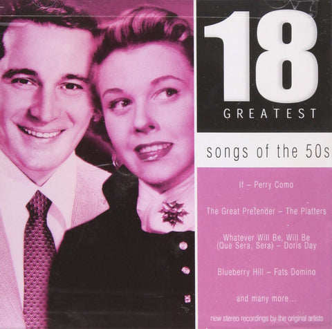 Songs of the 50'S – 18 Greatest Hits (Various Artists) (CD, EN) — cover
