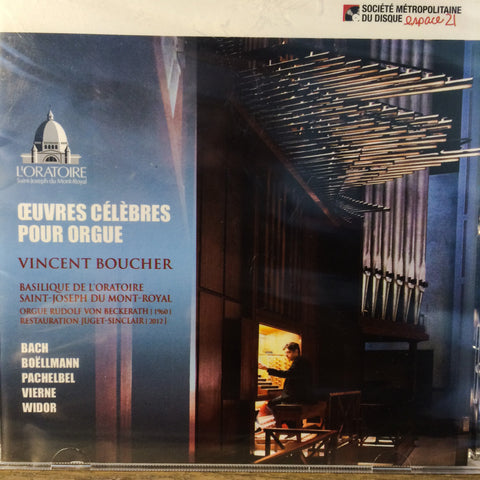 Vincent Boucher – Œuvres Celebres Pour Orgue (CD, VF) — cover