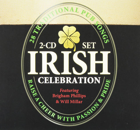 Irish Celebration / Millar / Phillips – 28 Traditional Pub Songs (2-disc CD, EN) — cover